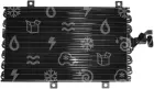 kondenzátor OEM 60806454 / 7618916 / 46417426, ALFA ROMEO 155(167)